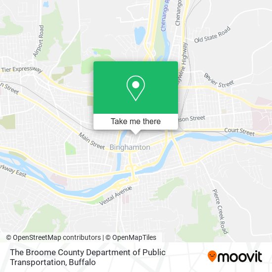 Mapa de The Broome County Department of Public Transportation
