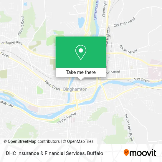 DHC Insurance & Financial Services map