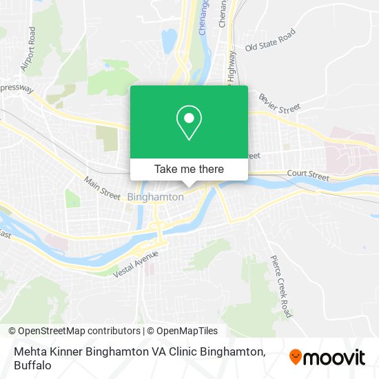 Mapa de Mehta Kinner Binghamton VA Clinic Binghamton