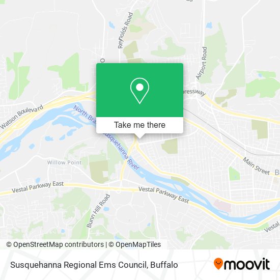 Mapa de Susquehanna Regional Ems Council