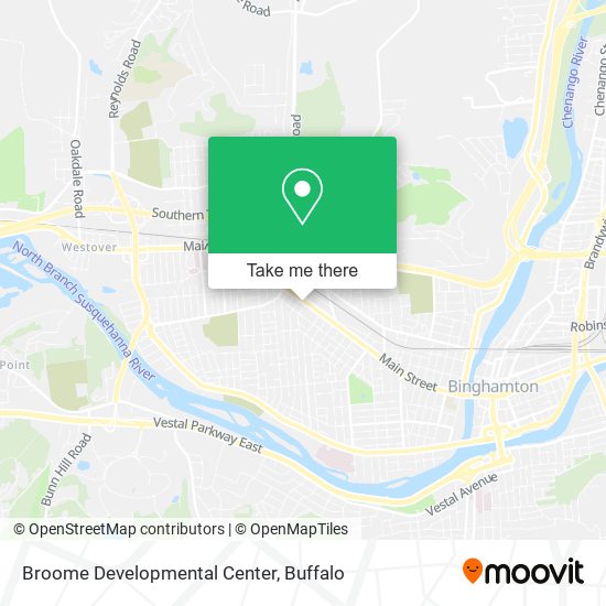 Broome Developmental Center map