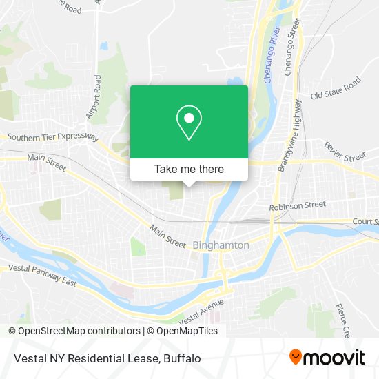 Mapa de Vestal NY Residential Lease