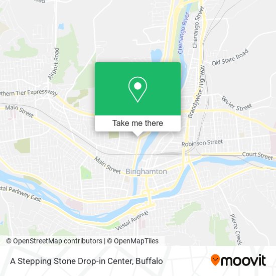 A Stepping Stone Drop-in Center map