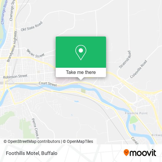 Foothills Motel map