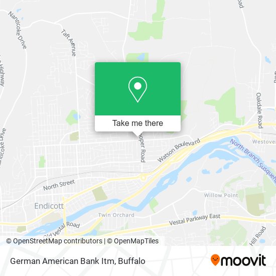 Mapa de German American Bank Itm