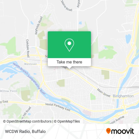 Mapa de WCDW Radio