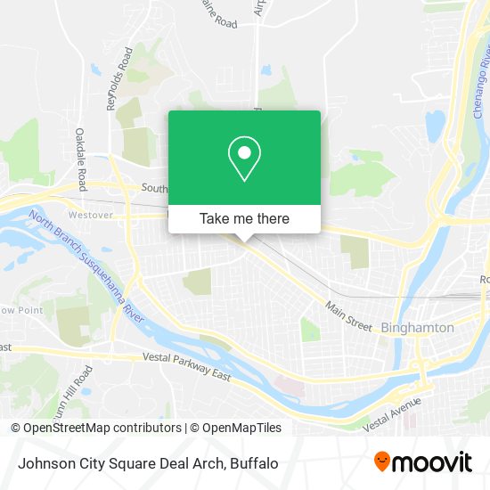 Mapa de Johnson City Square Deal Arch