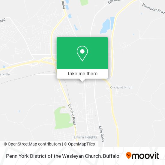 Penn York District of the Wesleyan Church map