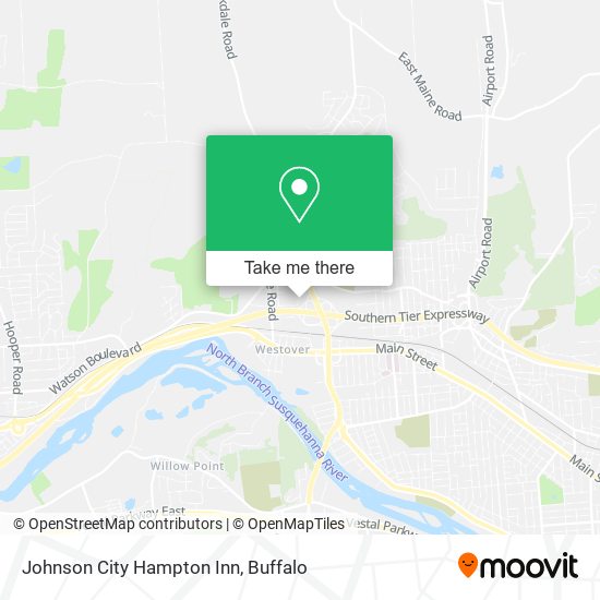Johnson City Hampton Inn map