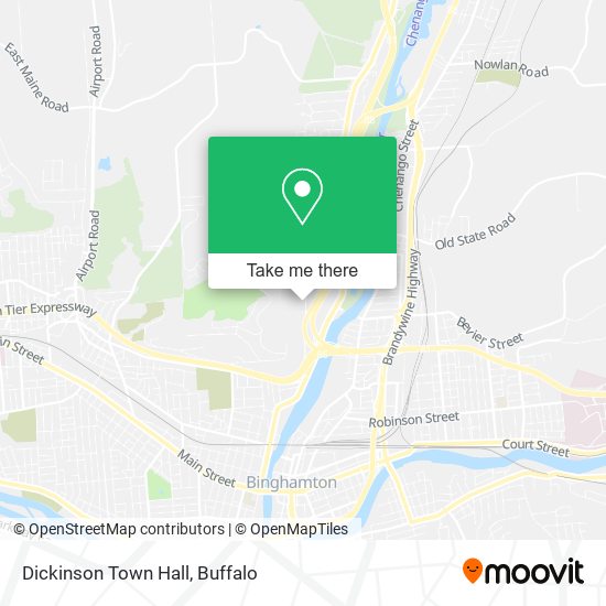 Dickinson Town Hall map