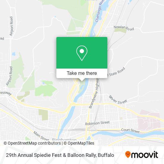 29th Annual Spiedie Fest & Balloon Rally map