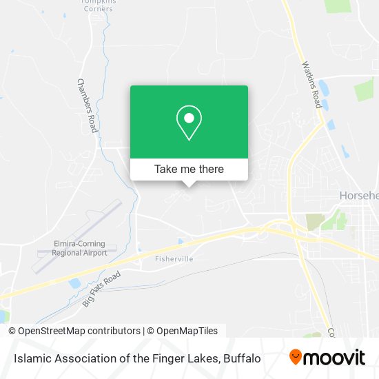 Islamic Association of the Finger Lakes map