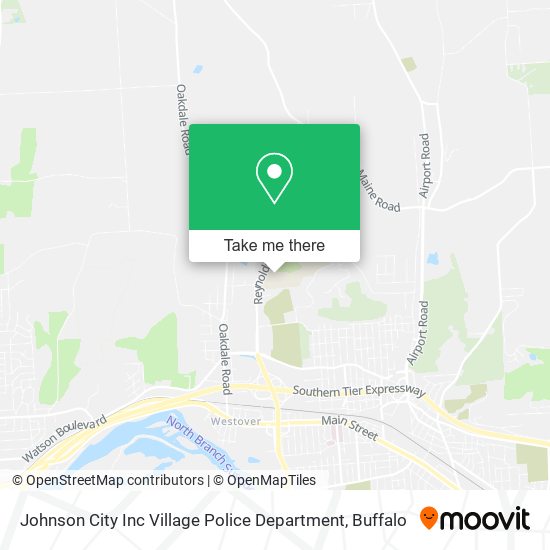 Johnson City Inc Village Police Department map
