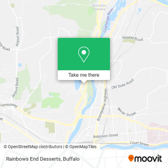 Mapa de Rainbows End Desserts