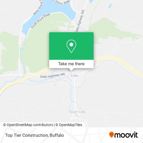 Top Tier Construction map