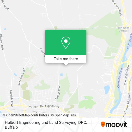 Hulbert Engineering and Land Surveying, DPC map