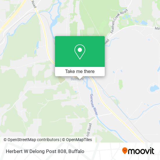 Herbert W Delong Post 808 map