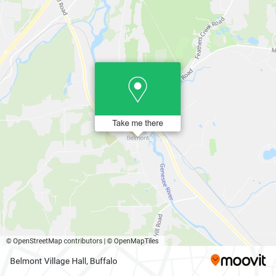 Belmont Village Hall map