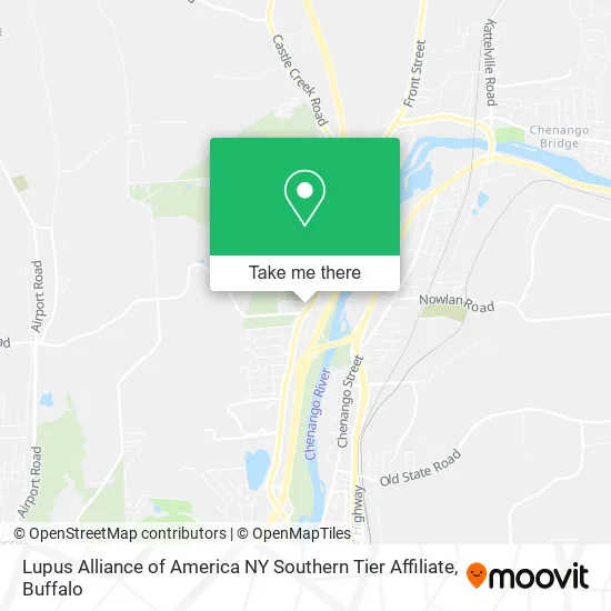 Lupus Alliance of America NY Southern Tier Affiliate map
