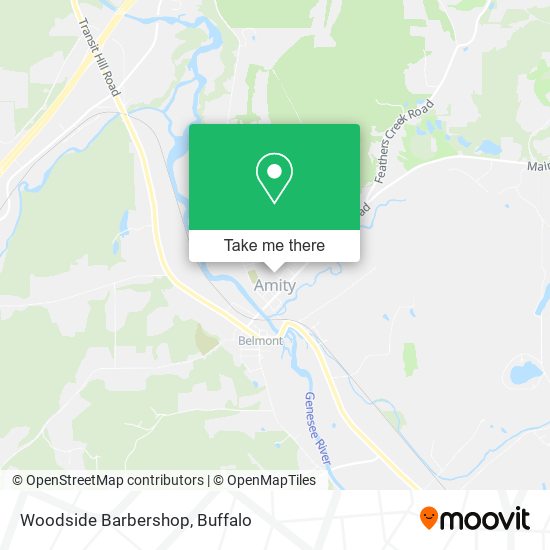 Woodside Barbershop map