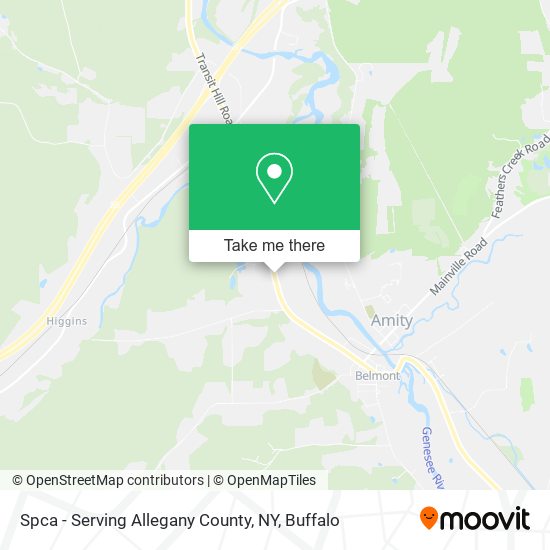 Spca - Serving Allegany County, NY map