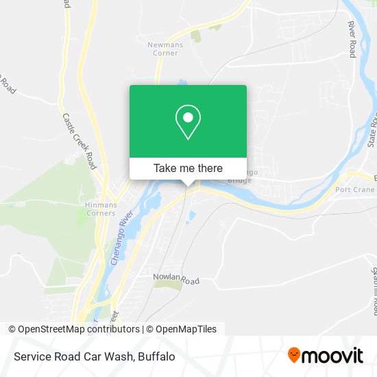 Service Road Car Wash map