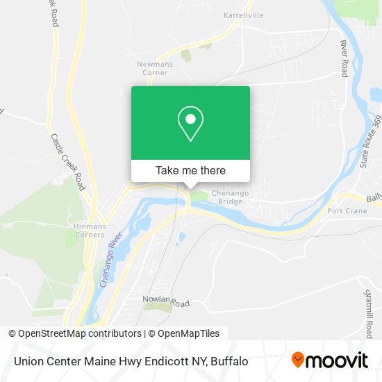 Union Center Maine Hwy Endicott NY map