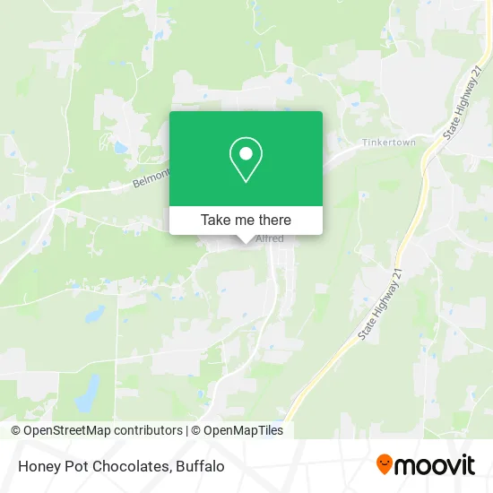 Honey Pot Chocolates map