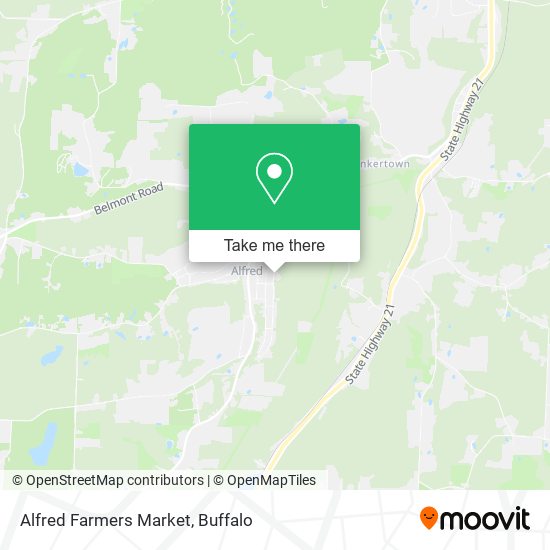 Mapa de Alfred Farmers Market