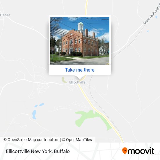 Ellicottville New York map