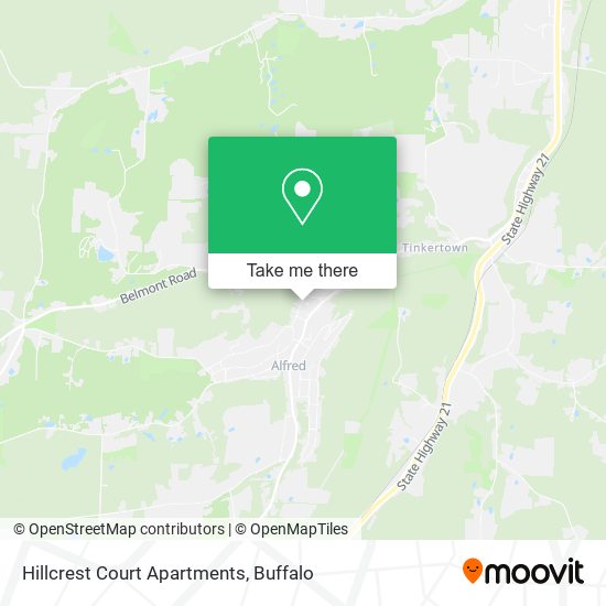 Hillcrest Court Apartments map