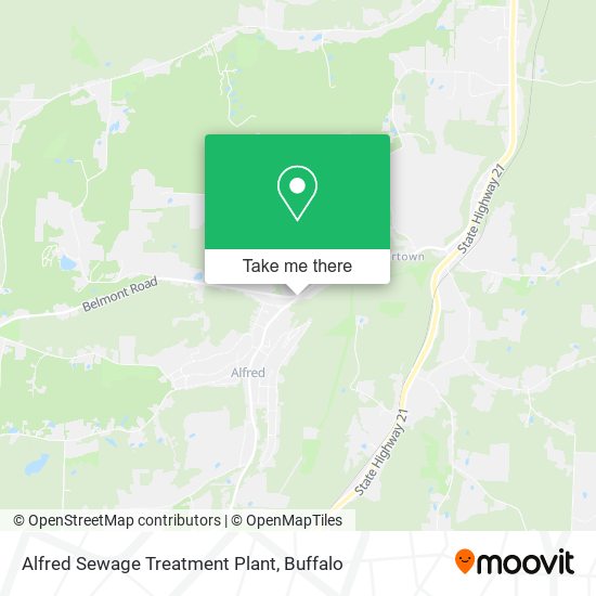 Alfred Sewage Treatment Plant map