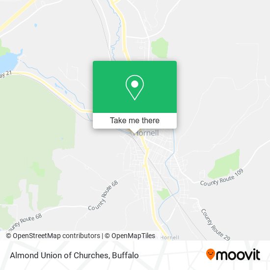 Almond Union of Churches map