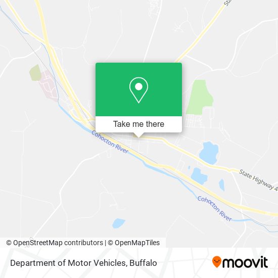 Department of Motor Vehicles map