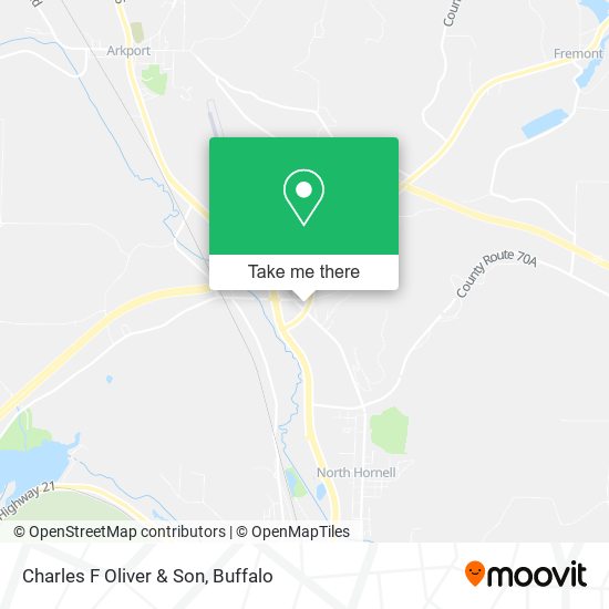 Charles F Oliver & Son map