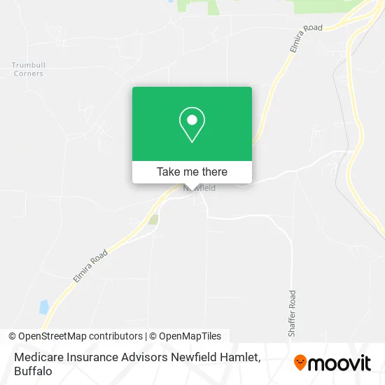 Medicare Insurance Advisors Newfield Hamlet map