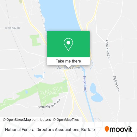 Mapa de National Funeral Directors Associations