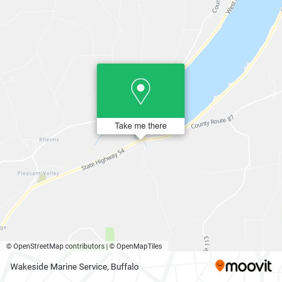 Wakeside Marine Service map