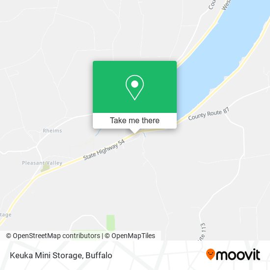 Mapa de Keuka Mini Storage