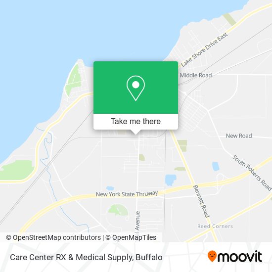 Mapa de Care Center RX & Medical Supply