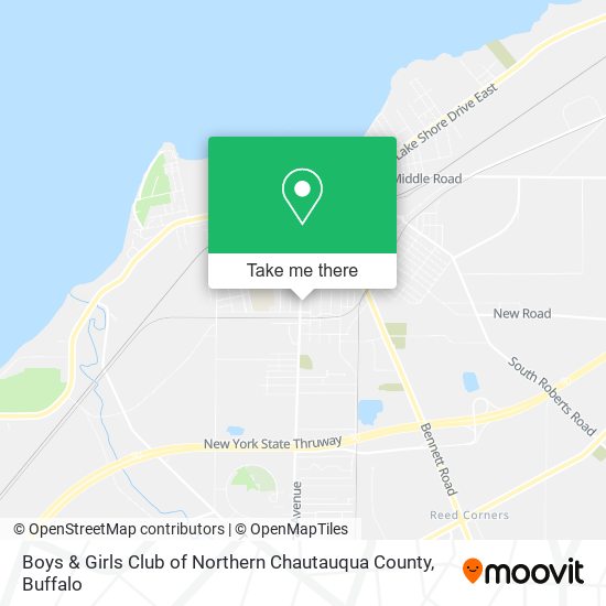 Boys & Girls Club of Northern Chautauqua County map