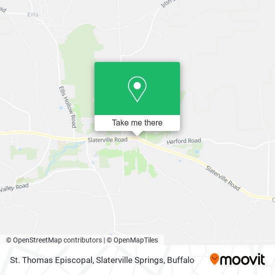 St. Thomas Episcopal, Slaterville Springs map