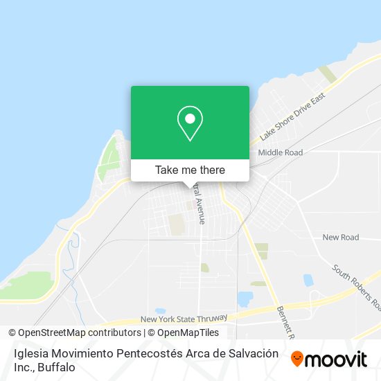 Mapa de Iglesia Movimiento Pentecostés Arca de Salvación Inc.