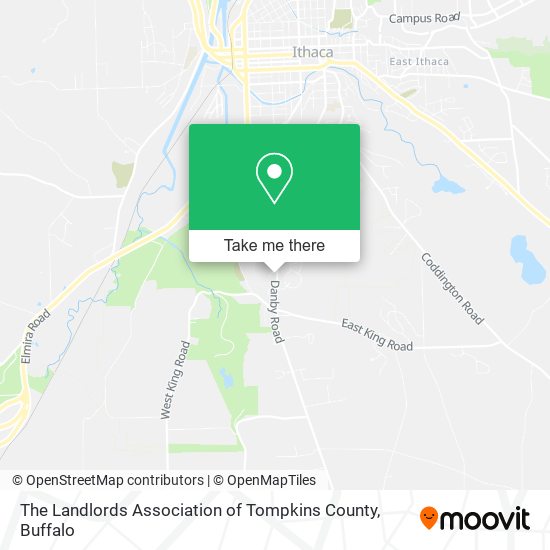 Mapa de The Landlords Association of Tompkins County