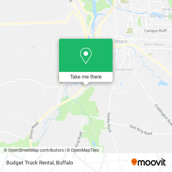 Budget Truck Rental map