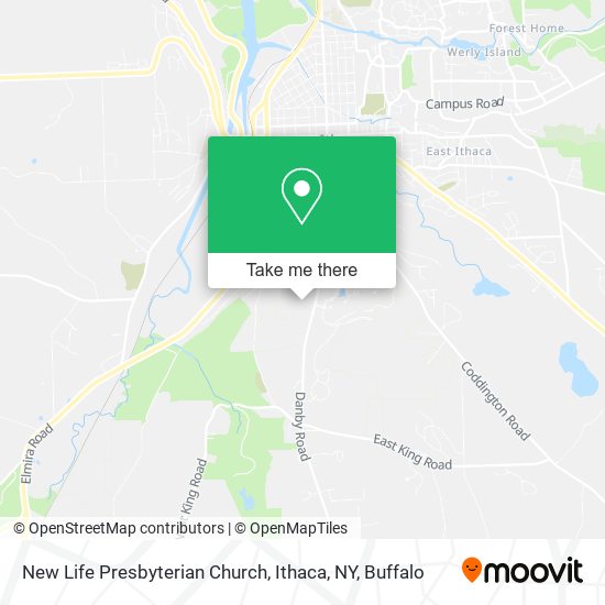 New Life Presbyterian Church, Ithaca, NY map