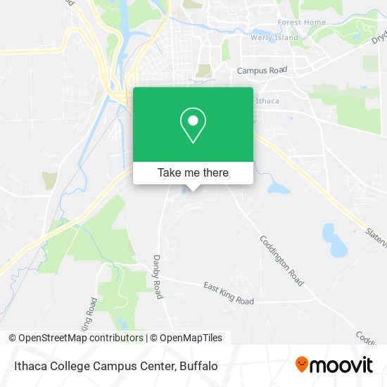 Mapa de Ithaca College Campus Center