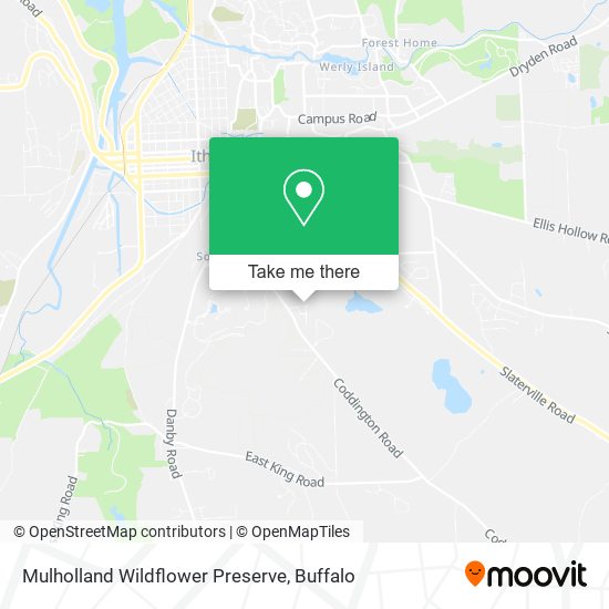 Mulholland Wildflower Preserve map