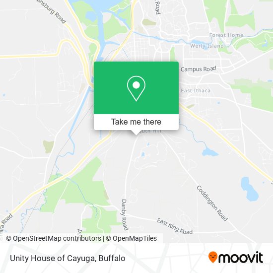 Unity House of Cayuga map