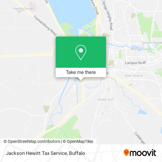 Jackson Hewitt Tax Service map